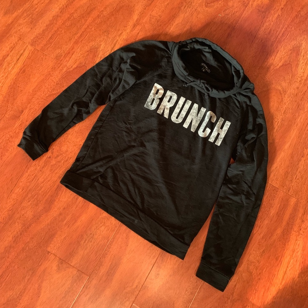 “Brunch” Cowl Neck Light Sweatshirt